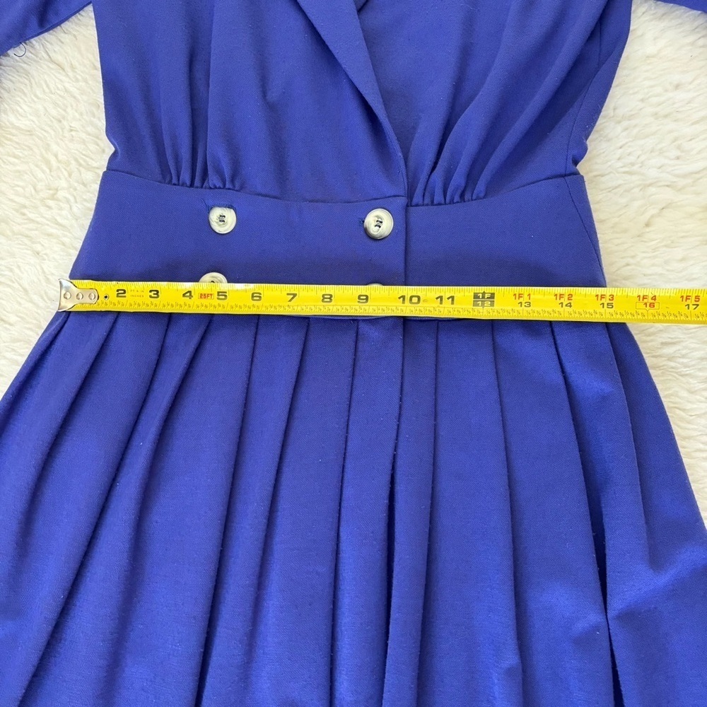 Brenner Vintage Elegant Blue Women's Dress size Medium - Picture 12 of 16